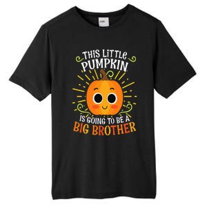 Big Brother Cute Thanksgiving Pumpkin Pregnancy Announcement Tall Fusion ChromaSoft Performance T-Shirt