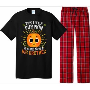 Big Brother Cute Thanksgiving Pumpkin Pregnancy Announcement Pajama Set