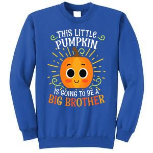 Big Brother Cute Thanksgiving Pumpkin Pregnancy Announcement Sweatshirt