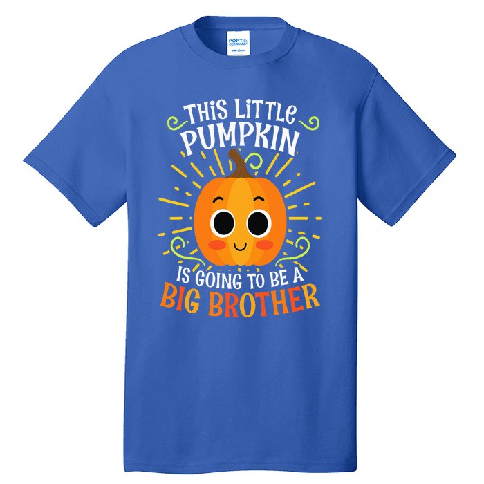 Big Brother Cute Thanksgiving Pumpkin Pregnancy Announcement Tall T-Shirt