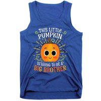 Big Brother Cute Thanksgiving Pumpkin Pregnancy Announcement Tank Top