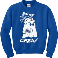 Boo Boo Crew Nurse Ghost Funny Halloween Costume Gift Kids Sweatshirt