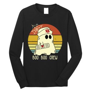 Boo Boo Crew Nurse Shirts Halloween Nurse Shirts For Women Long Sleeve Shirt