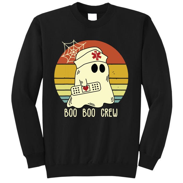 Boo Boo Crew Nurse Shirts Halloween Nurse Shirts For Women Tall Sweatshirt