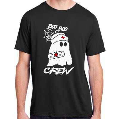 Boo Boo Crew Nurse Ghost Funny Halloween Costume Gift Adult ChromaSoft Performance T-Shirt