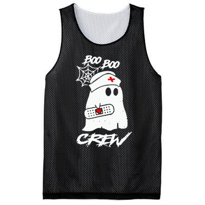 Boo Boo Crew Nurse Ghost Funny Halloween Costume Gift Mesh Reversible Basketball Jersey Tank