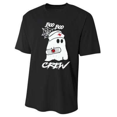 Boo Boo Crew Nurse Ghost Funny Halloween Costume Gift Performance Sprint T-Shirt