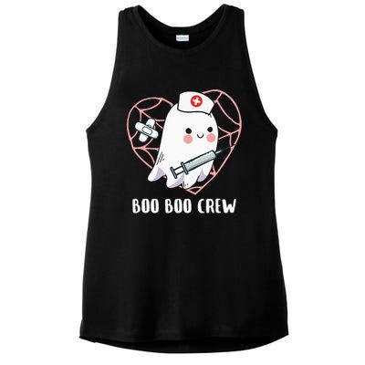 Boo Boo Crew Nurse Gift Crue Halloween Costume Ladies PosiCharge Tri-Blend Wicking Tank