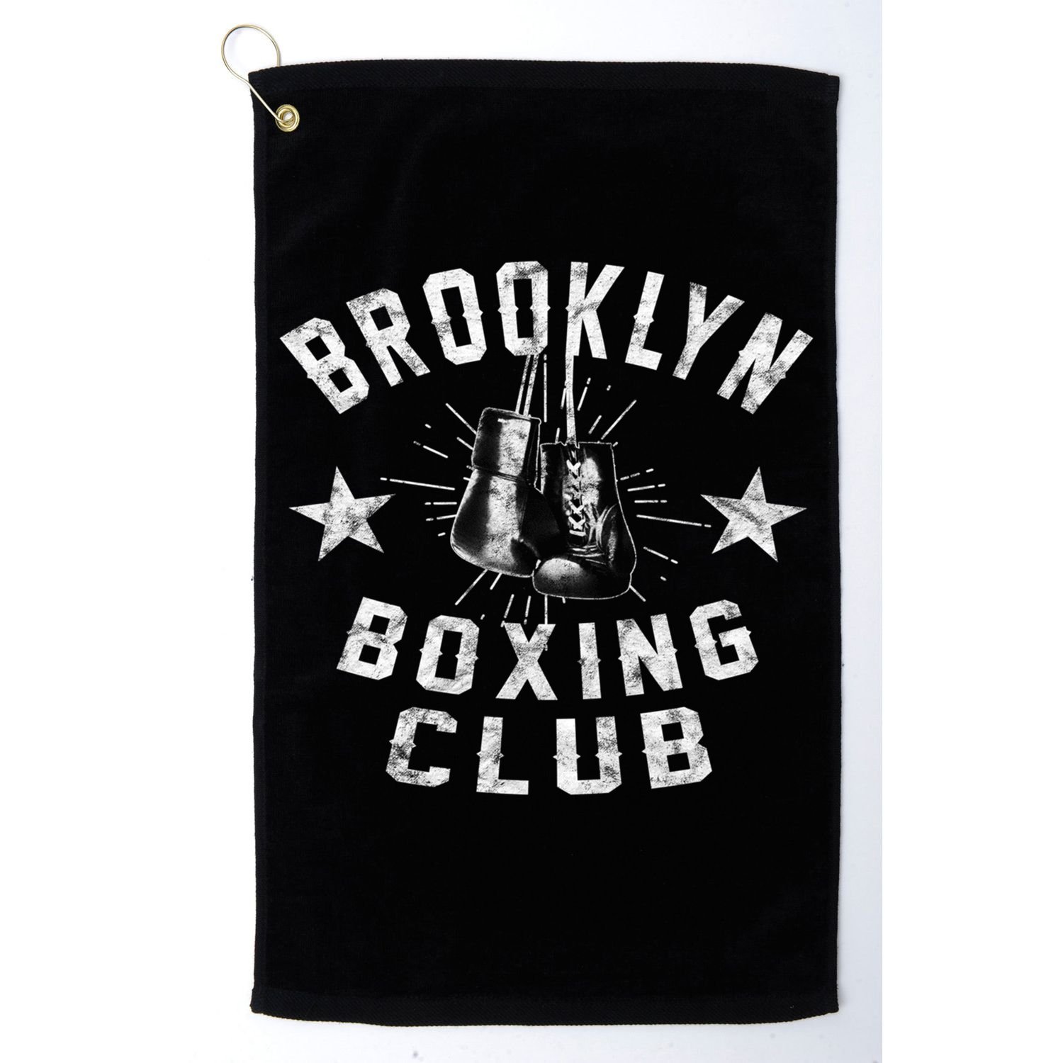 Brooklyn Boxing Club Vintage Distressed Boxing Gift Golf Towel