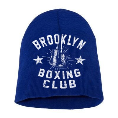 Brooklyn Boxing Club Vintage Distressed Boxing Gift Short Acrylic Beanie