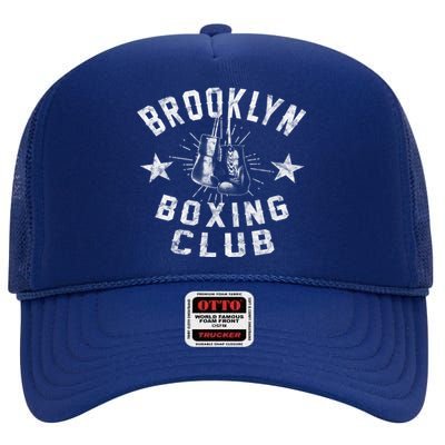 Brooklyn Boxing Club Vintage Distressed Boxing Gift High Crown Mesh Back Trucker Hat