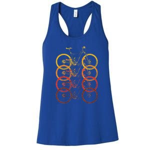 Bicycling Biker Cyclist Athlete Gift Bicycle Women's Racerback Tank