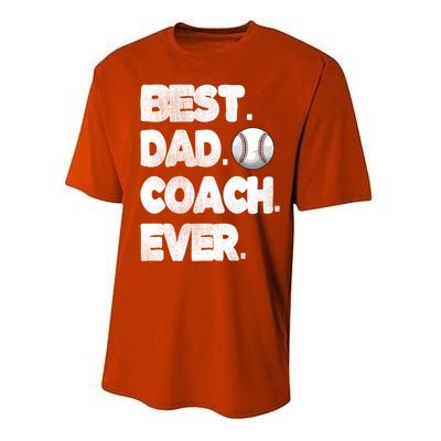 Best Baseball Coach Dad Baseball Coach Father Great Gift Performance Sprint T-Shirt