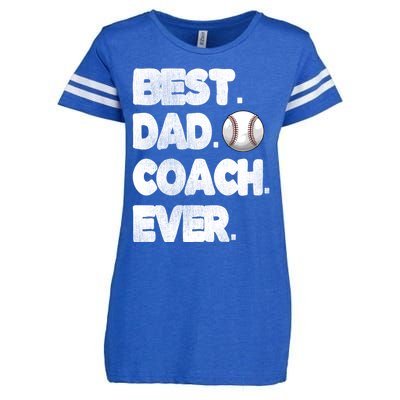 Best Baseball Coach Dad Baseball Coach Father Great Gift Enza Ladies Jersey Football T-Shirt