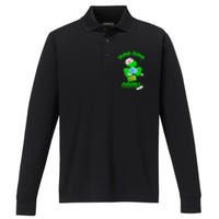 Boo Boo Crew Nurse St PatrickS Day Shamrock Face Mask Nurse Performance Long Sleeve Polo