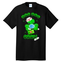 Boo Boo Crew Nurse St PatrickS Day Shamrock Face Mask Nurse Tall T-Shirt