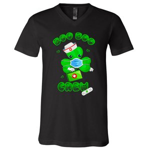 Boo Boo Crew Nurse St PatrickS Day Shamrock Face Mask Nurse V-Neck T-Shirt