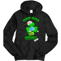 Boo Boo Crew Nurse St PatrickS Day Shamrock Face Mask Nurse Tie Dye Hoodie