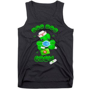 Boo Boo Crew Nurse St PatrickS Day Shamrock Face Mask Nurse Tank Top