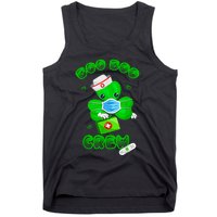 Boo Boo Crew Nurse St PatrickS Day Shamrock Face Mask Nurse Tank Top