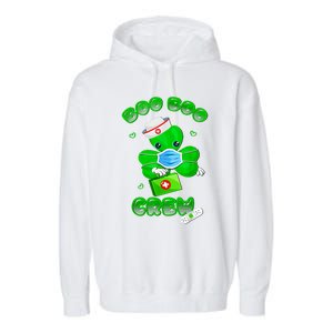 Boo Boo Crew Nurse St PatrickS Day Shamrock Face Mask Nurse Garment-Dyed Fleece Hoodie