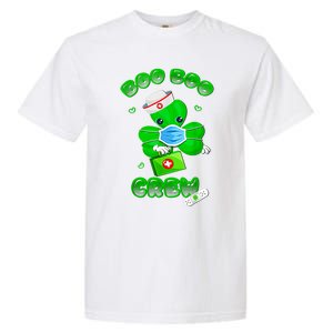 Boo Boo Crew Nurse St PatrickS Day Shamrock Face Mask Nurse Garment-Dyed Heavyweight T-Shirt