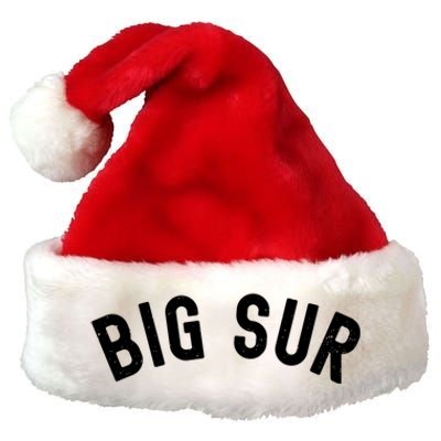 Big Bear California Lake Village Ski Snow Park Socal Camping Gift Premium Christmas Santa Hat