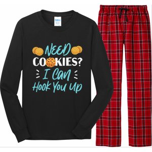 Bake Baking Cookie Need Cookies I Can Hook You Up Long Sleeve Pajama Set