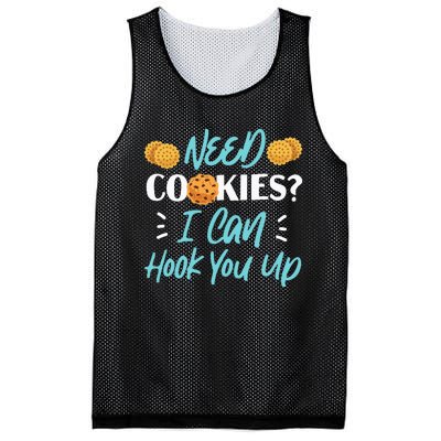 Bake Baking Cookie Need Cookies I Can Hook You Up Mesh Reversible Basketball Jersey Tank