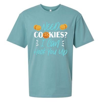 Bake Baking Cookie Need Cookies I Can Hook You Up Sueded Cloud Jersey T-Shirt