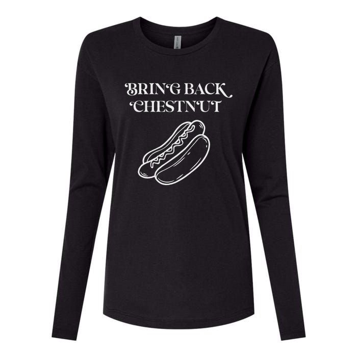 Bring Back Chestnut Winner Womens Cotton Relaxed Long Sleeve T-Shirt