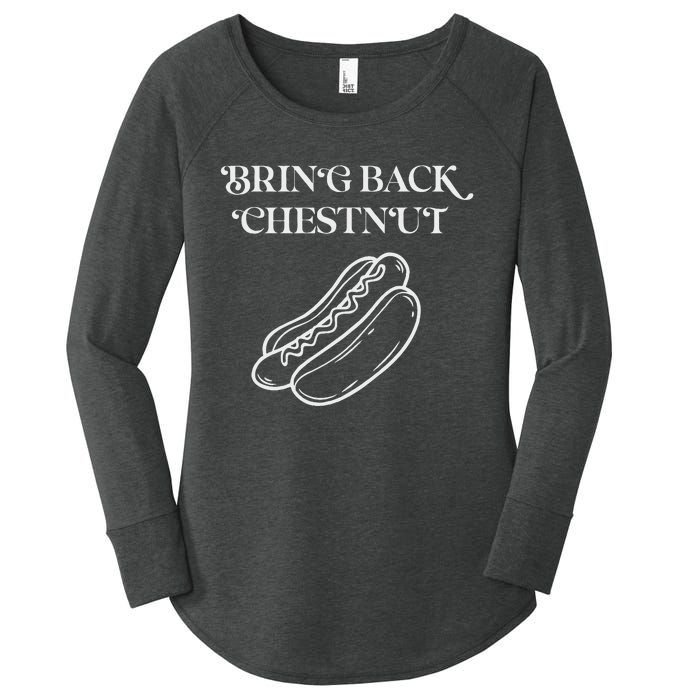 Bring Back Chestnut Winner Women's Perfect Tri Tunic Long Sleeve Shirt