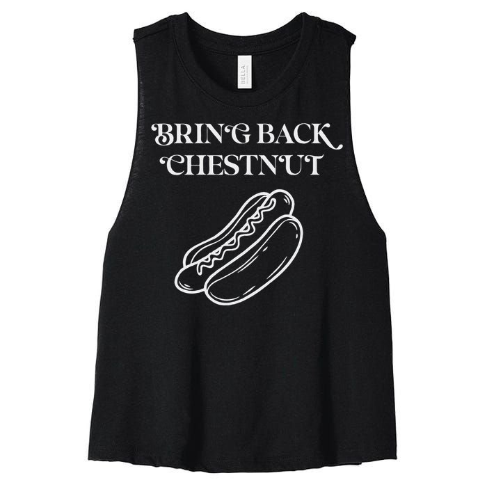 Bring Back Chestnut Winner Women's Racerback Cropped Tank