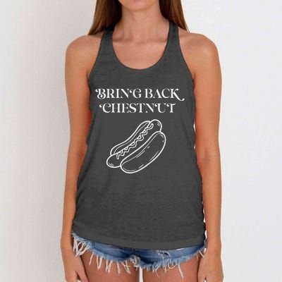 Bring Back Chestnut Winner Women's Knotted Racerback Tank