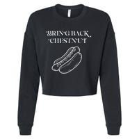 Bring Back Chestnut Winner Cropped Pullover Crew