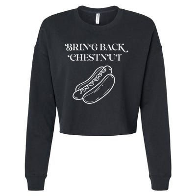 Bring Back Chestnut Winner Cropped Pullover Crew