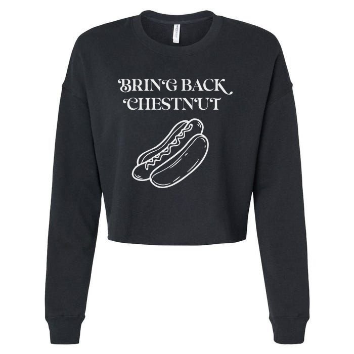 Bring Back Chestnut Winner Cropped Pullover Crew