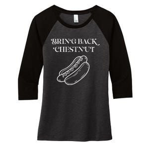 Bring Back Chestnut Winner Women's Tri-Blend 3/4-Sleeve Raglan Shirt