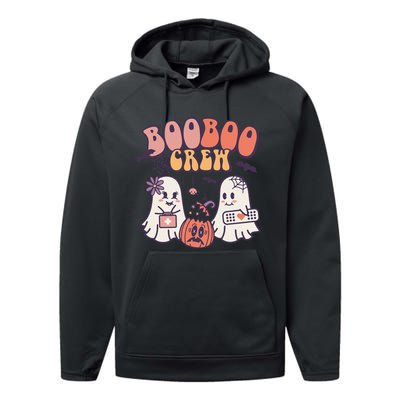 Boo Boo Crew Ghost Doctor Paramedic EMT Nurse Halloween Performance Fleece Hoodie