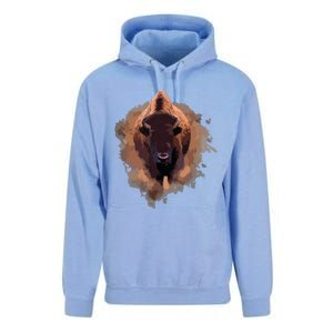 Bison Buffalo Cattle Design Illustration Gift Unisex Surf Hoodie