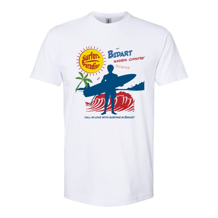 Bidart Basque Country Surfer Softstyle CVC T-Shirt