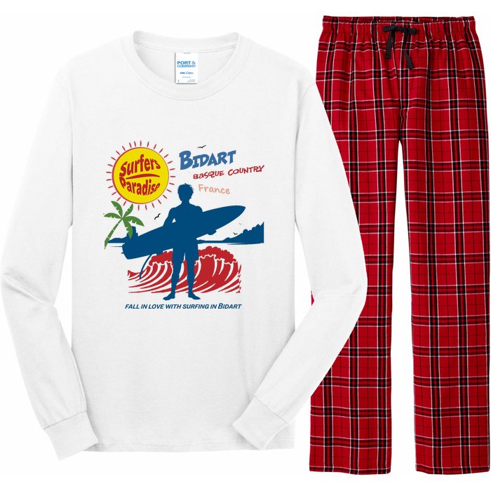 Bidart Basque Country Surfer Long Sleeve Pajama Set