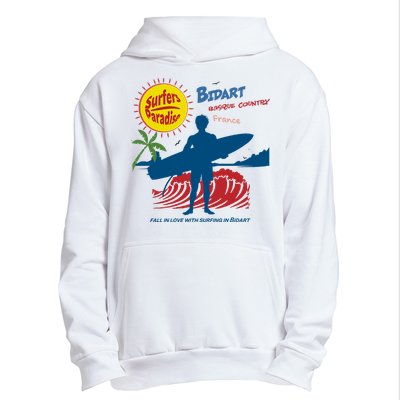 Bidart Basque Country Surfer Urban Pullover Hoodie