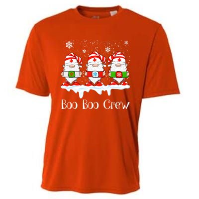 Boo Boo Crew Nurse Christmas Cute Garden Gnomes Nursing Xmas Gift Cooling Performance Crew T-Shirt