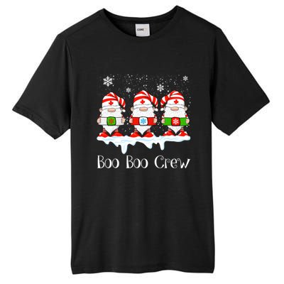 Boo Boo Crew Nurse Christmas Cute Garden Gnomes Nursing Xmas Gift Tall Fusion ChromaSoft Performance T-Shirt