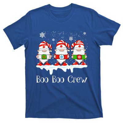 Boo Boo Crew Nurse Christmas Cute Garden Gnomes Nursing Xmas Gift T-Shirt