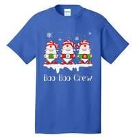 Boo Boo Crew Nurse Christmas Cute Garden Gnomes Nursing Xmas Gift Tall T-Shirt