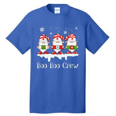 Boo Boo Crew Nurse Christmas Cute Garden Gnomes Nursing Xmas Gift Tall T-Shirt