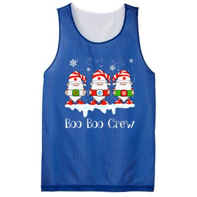 Boo Boo Crew Nurse Christmas Cute Garden Gnomes Nursing Xmas Gift Mesh Reversible Basketball Jersey Tank