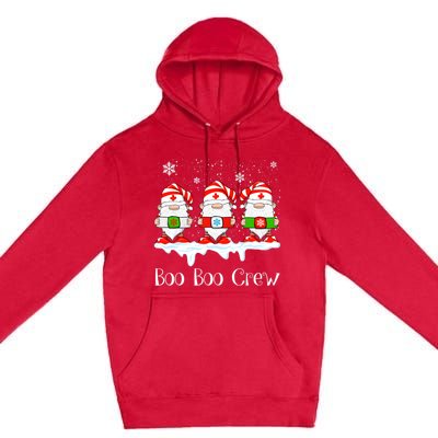 Boo Boo Crew Nurse Christmas Cute Garden Gnomes Nursing Xmas Gift Premium Pullover Hoodie